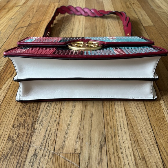 Tory Burch Multicolor Woven Shoulder Bag - Woven Miller mini bag - Picture 4 of 8